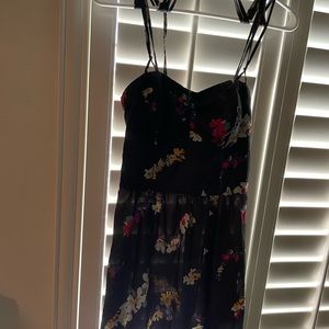 AEO grey floral dress